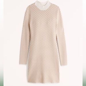NWT Abercrombie jacquard mock neck knit dress